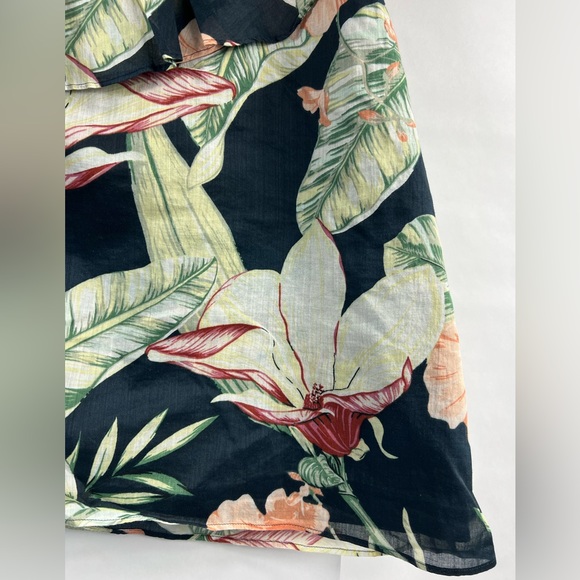 Ann Taylor Hawaii Tropic Floral One Shoulder Blouse Women's Size Small - Picture 6 of 13